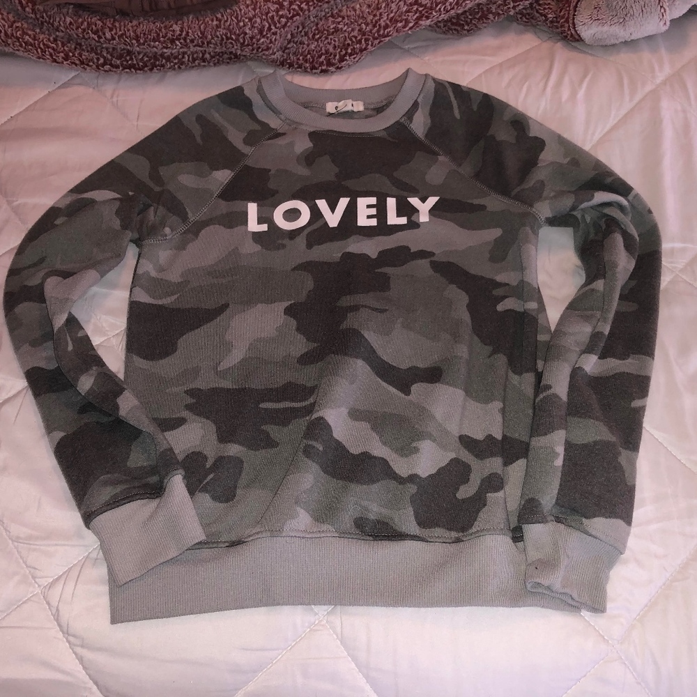 Camo sweater